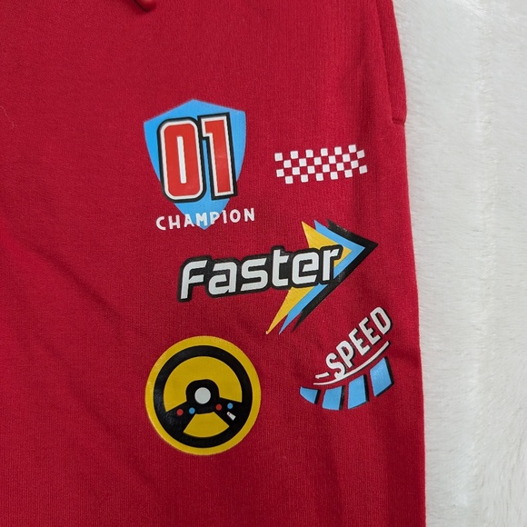 Extreme Sport Kids’ Red Jogger Pants – Racer Style 4T, 5T, 6/7, 7/8, 8/9 - Picture 3 of 6